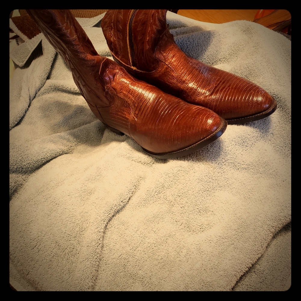 Dan Post lizard cowboy boots